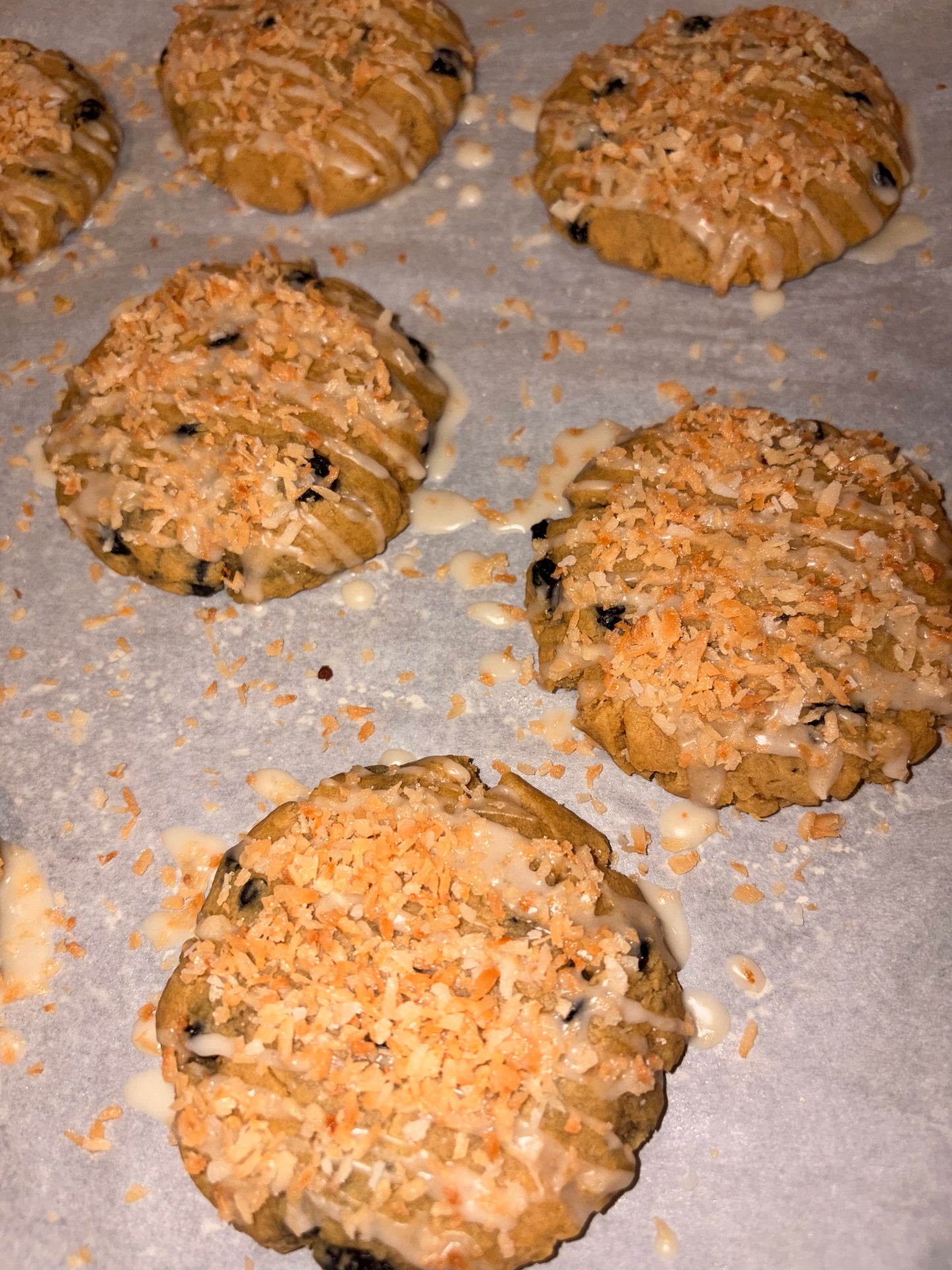 COOKIES: Blueberry KeyLime Crunch PROTEIN🍪🫐🍋🟩🥥(Isiah Gallegos-Munoz EDITION) (GF) (NF) (DF)