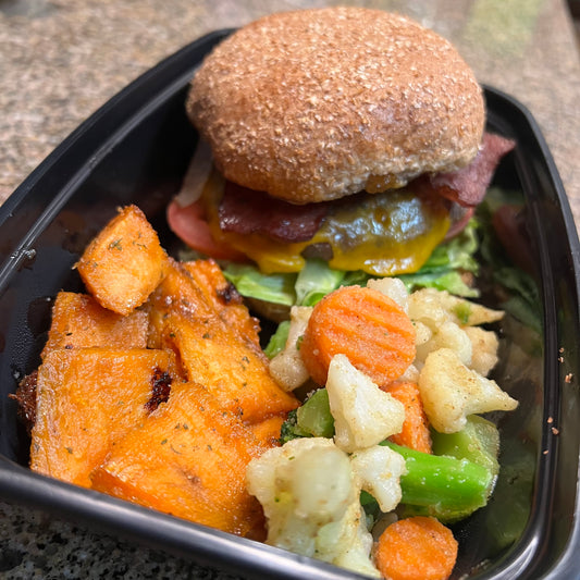 Turkey Bacon Cheeseburger🍔