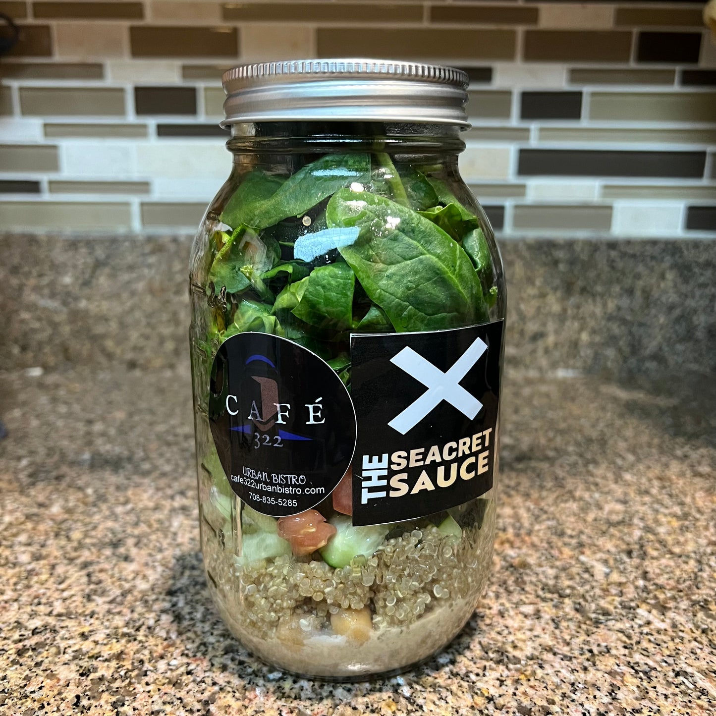 Lemon Tahini Quinoa Salad (32oz) (plant based)π