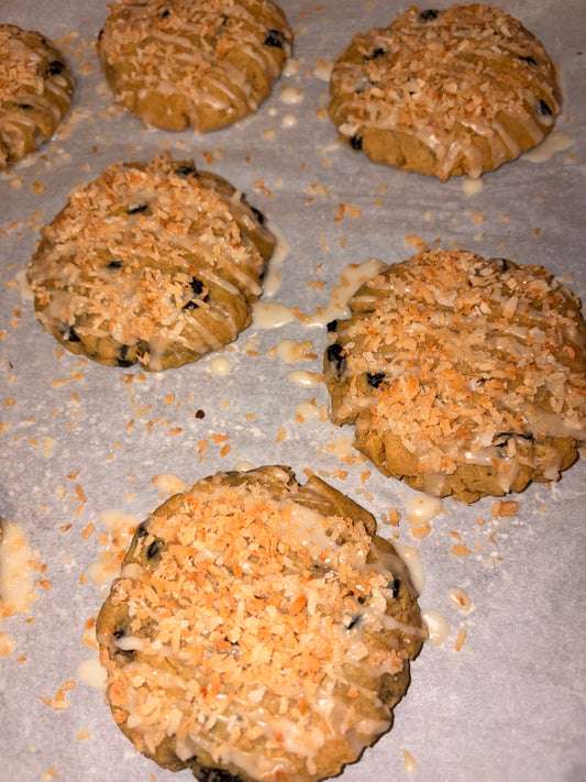 COOKIES: Blueberry KeyLime Crunch PROTEIN🍪🫐🍋‍🟩🥥(Isiah Gallegos-Munoz EDITION) (GF) (NF) (DF)