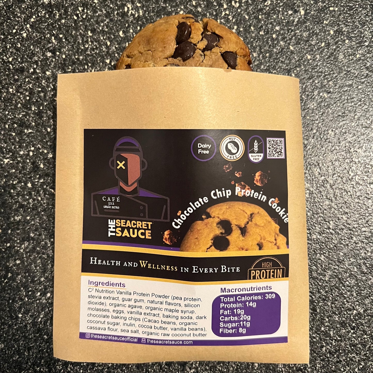 PROTEIN COOKIE: Chocolate Chip🍪(GF) (NF) (DF)